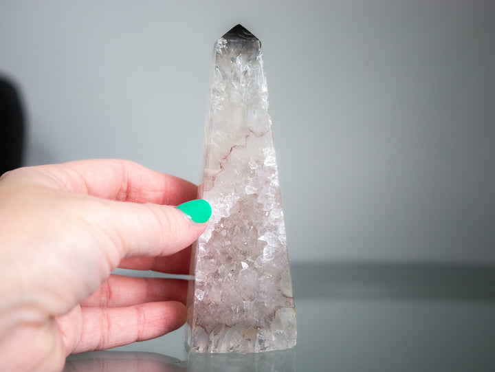 Druzy Agate Obelisk - Opt 3