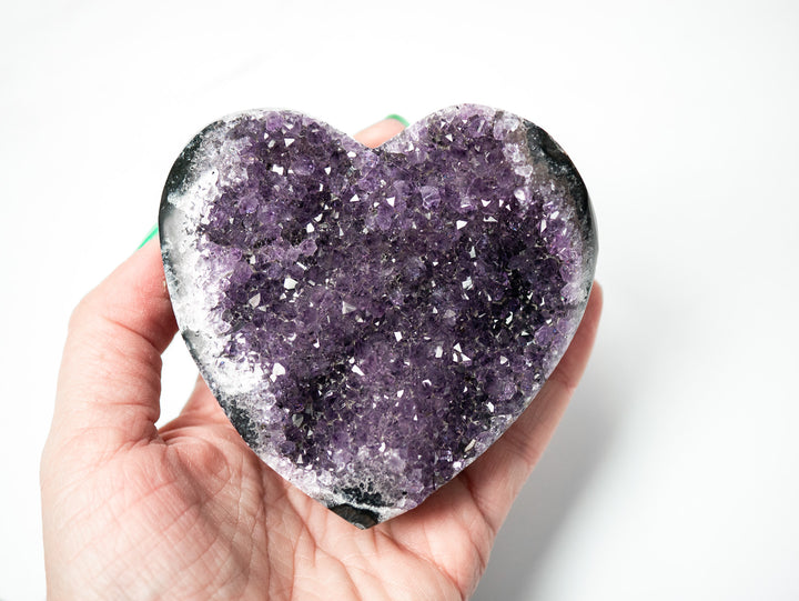 Premium Amethyst Heart (Large)