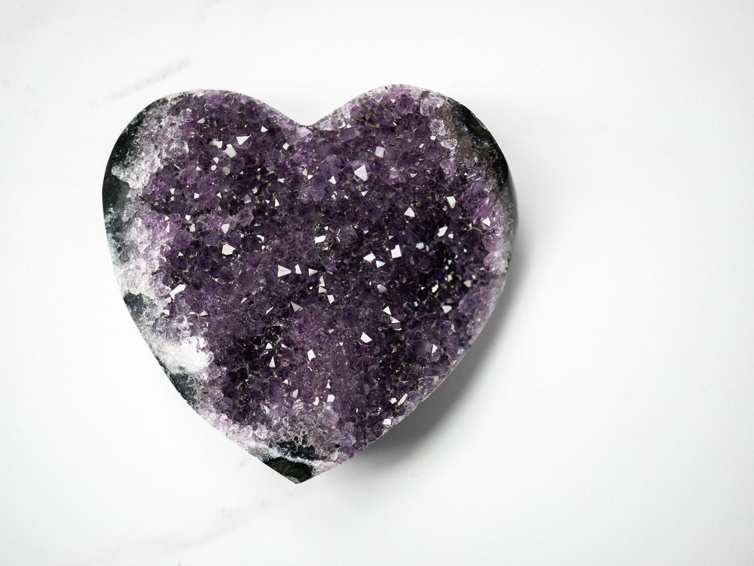 Premium Amethyst Heart (Large)