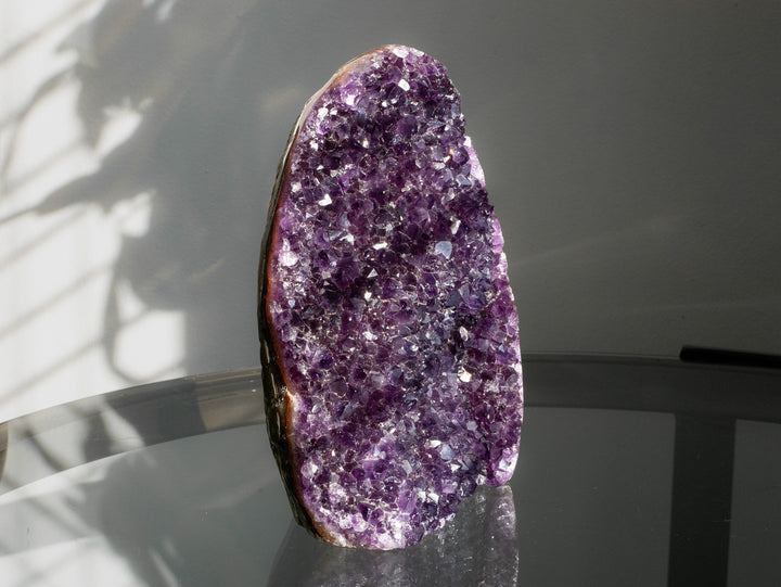 High-Quality Uruguayan Amethyst Cut Base