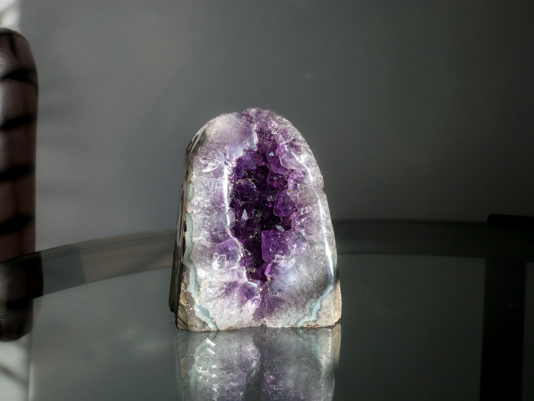 Premium Uruguayan Amethyst Cut Base