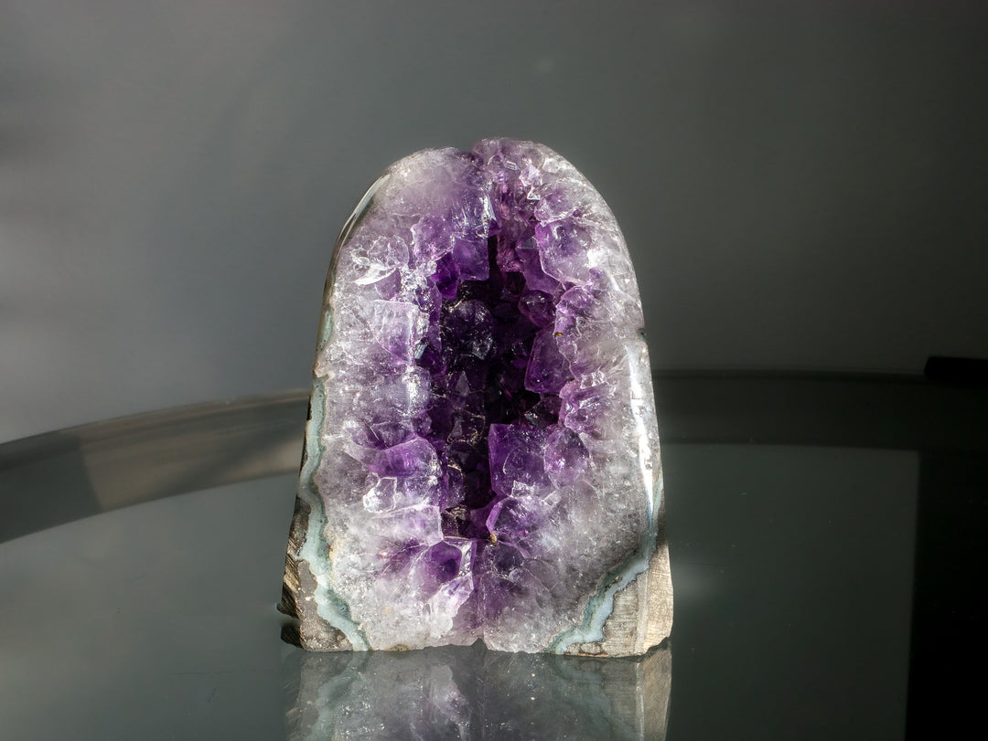 Premium Uruguayan Amethyst Cut Base