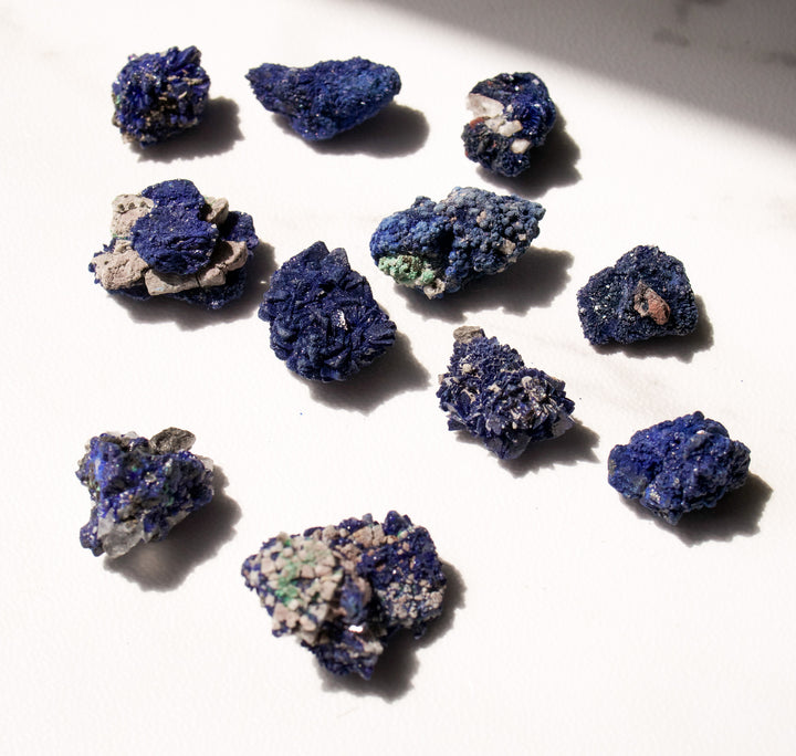 Crystalized Moroccan Azurite