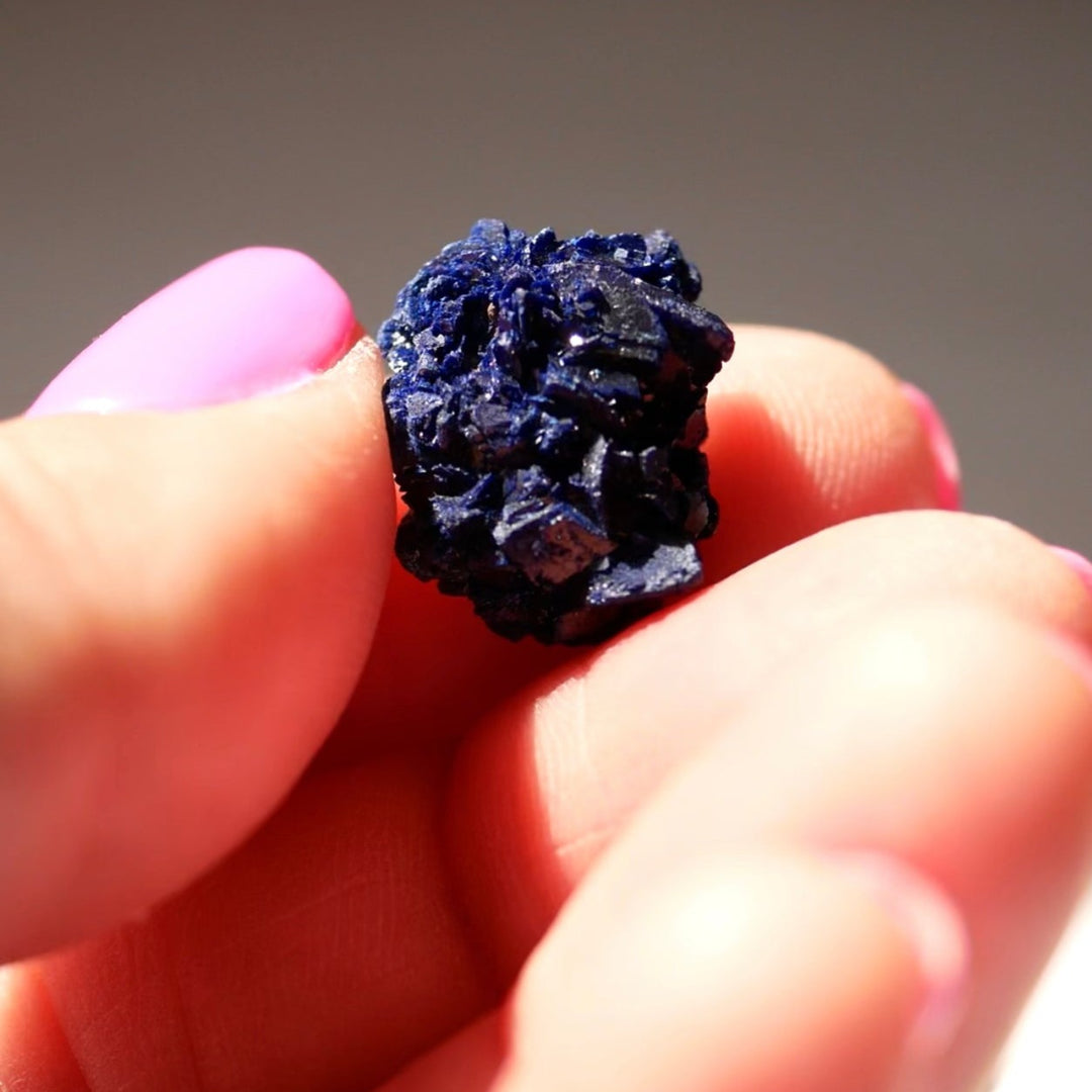 Crystalized Moroccan Azurite