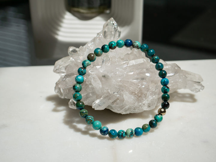 AAA Chrysocolla Azurite Malachite Bracelet | Transformational Insights