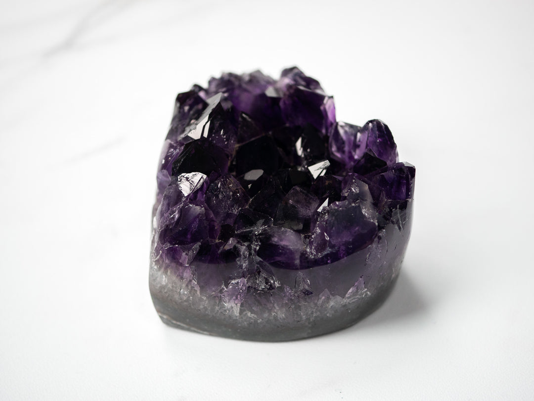 Premium Chunky Amethyst Heart