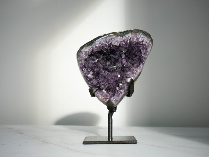 Amethyst on Metal Stand