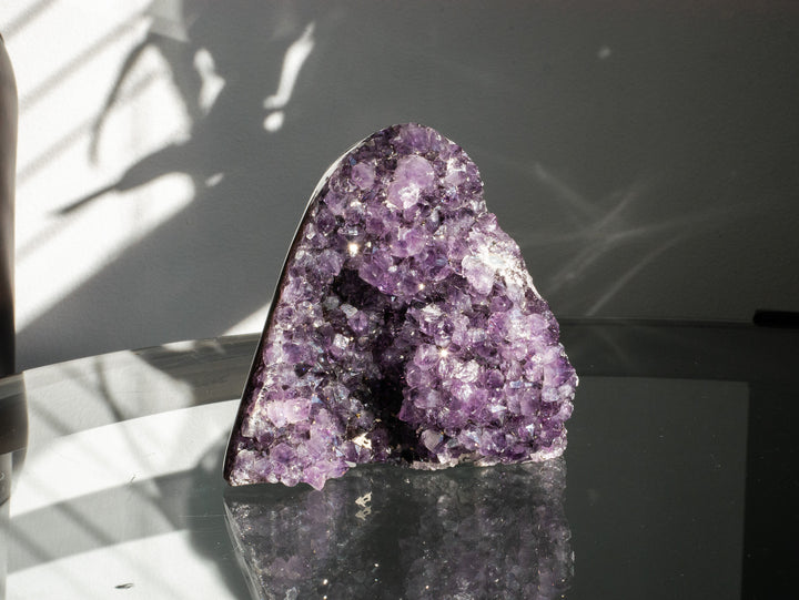 Premium Uruguayan Amethyst Cut Base