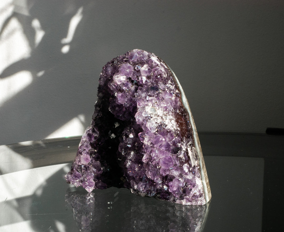 Premium Uruguayan Amethyst Cut Base