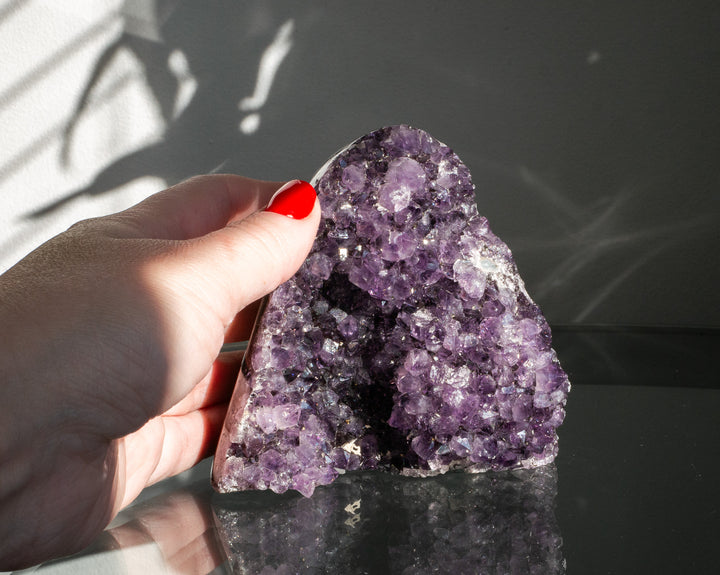 Premium Uruguayan Amethyst Cut Base