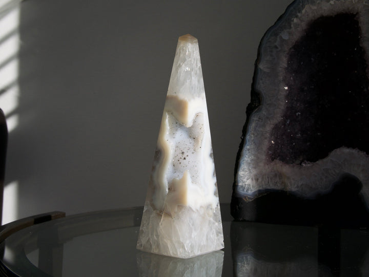 Druzy Agate Obelisk