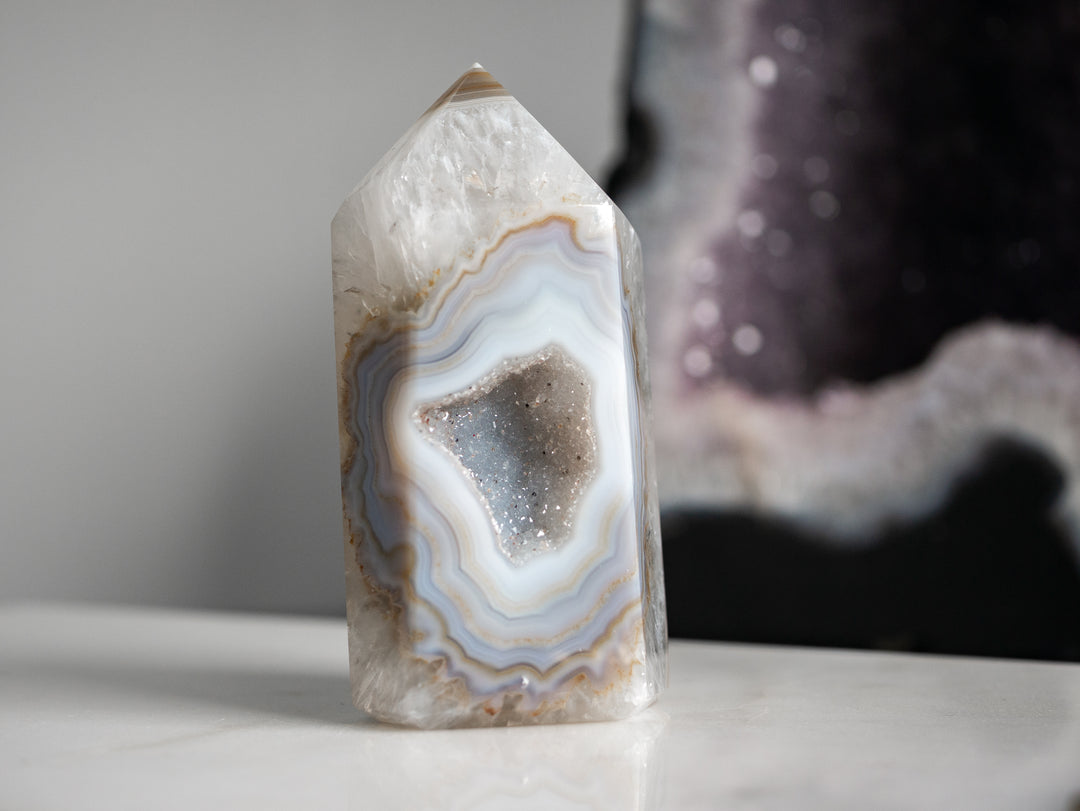 Druzy Geode Agate Point