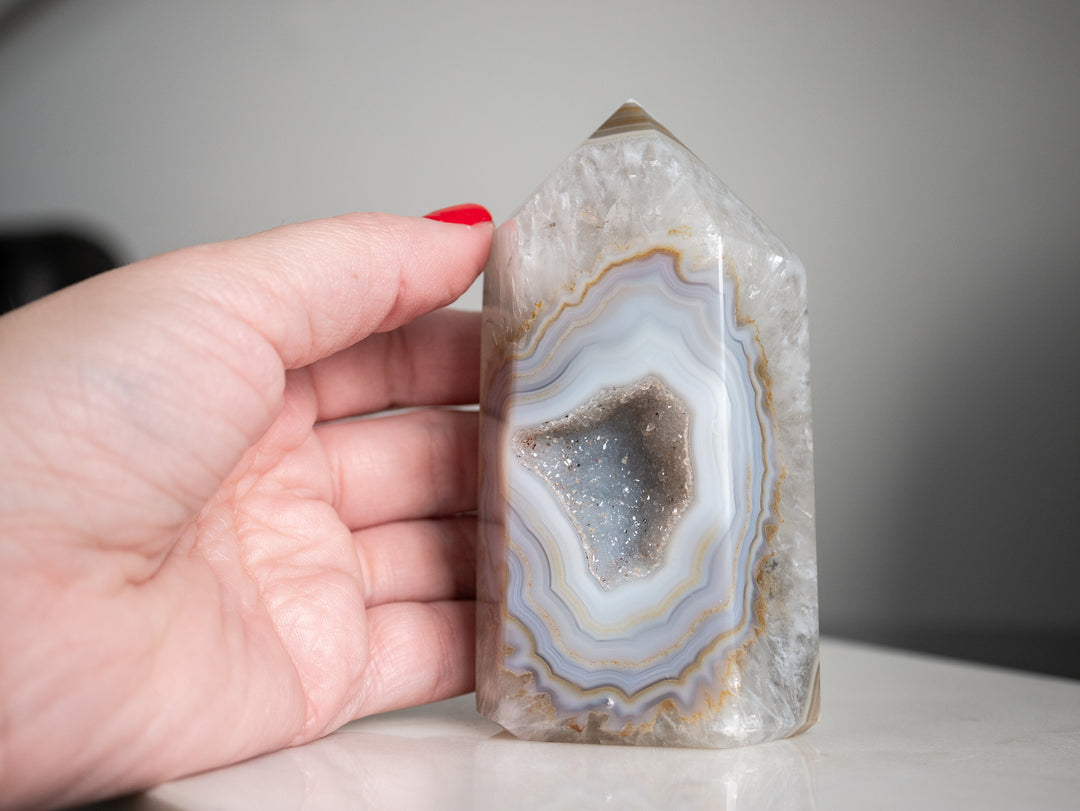 Druzy Geode Agate Point