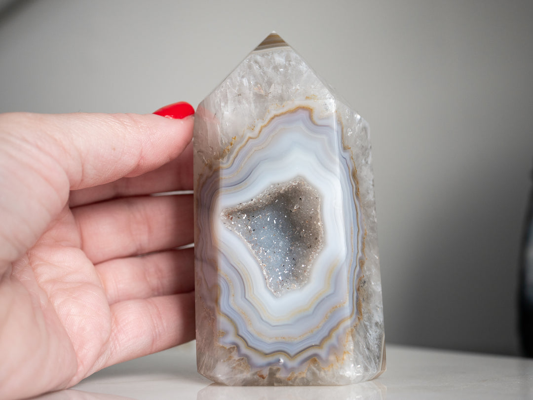 Druzy Geode Agate Point