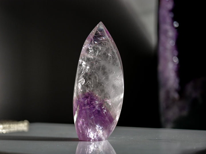 Petite Amethyst Flame with Phantoms and Rainbows