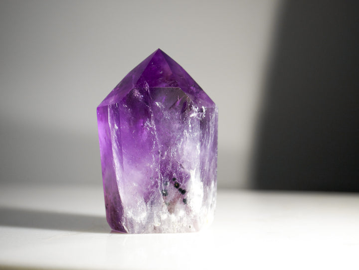 Ametrine (Amethyst & Citrine) Point with Phantoms