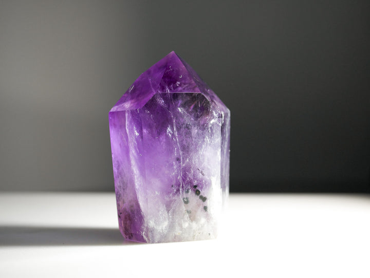 Ametrine (Amethyst & Citrine) Point with Phantoms