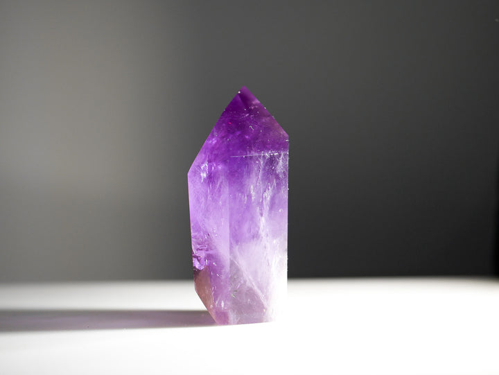 Ametrine (Amethyst & Citrine) Point with Phantoms