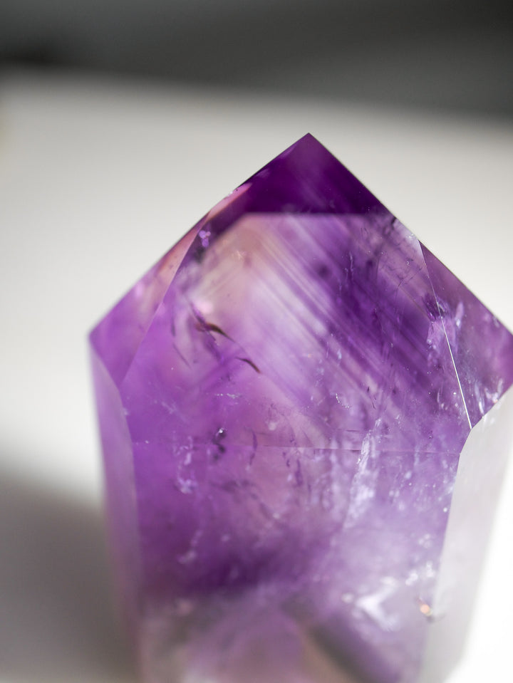 Ametrine (Amethyst & Citrine) Point with Phantoms