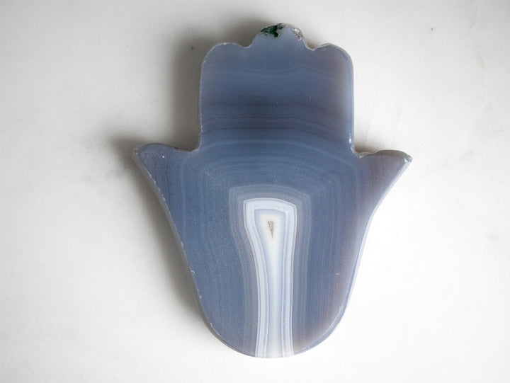 Natural Geode Agate Hamsa