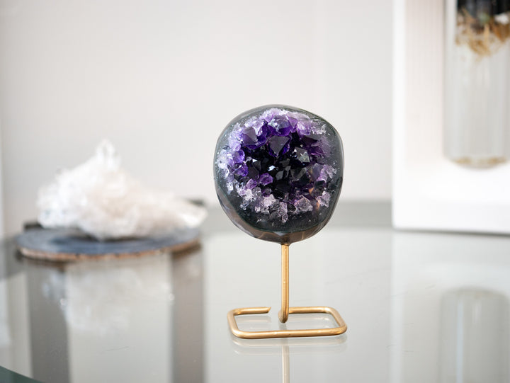 Petite Amethyst Cluster on Stand - Opt 2