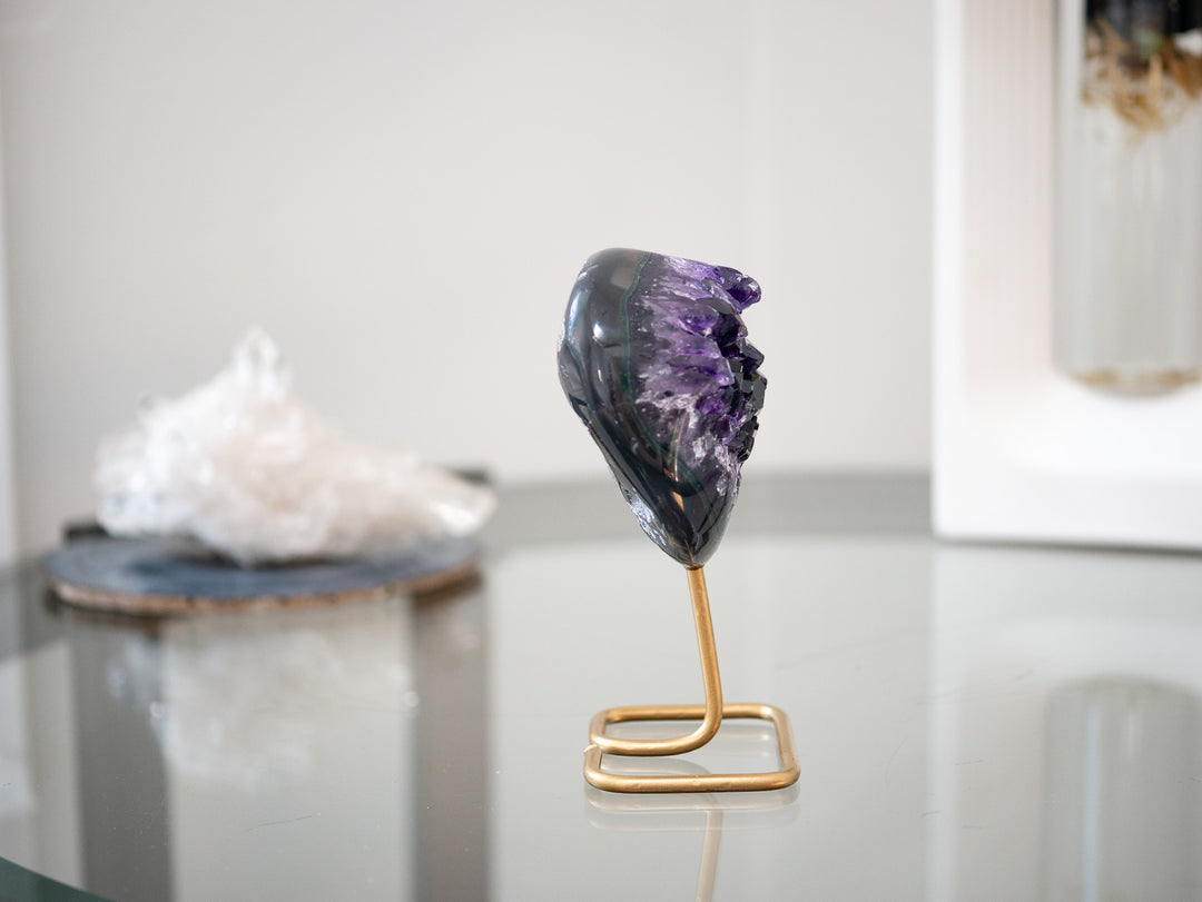 Petite Amethyst Cluster on Stand - Opt 2