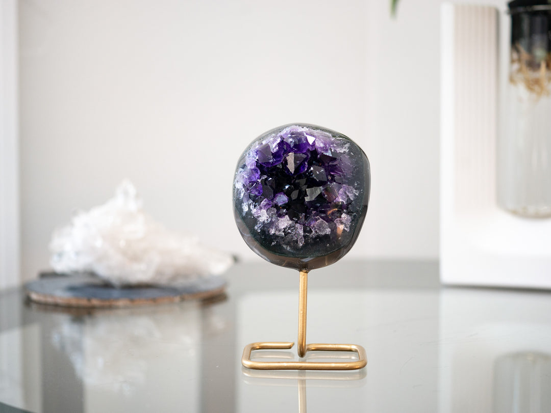 Petite Amethyst Cluster on Stand - Opt 2