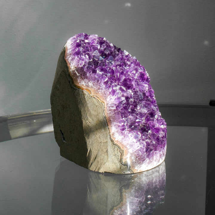 Premium Uruguayan Amethyst Cut Base