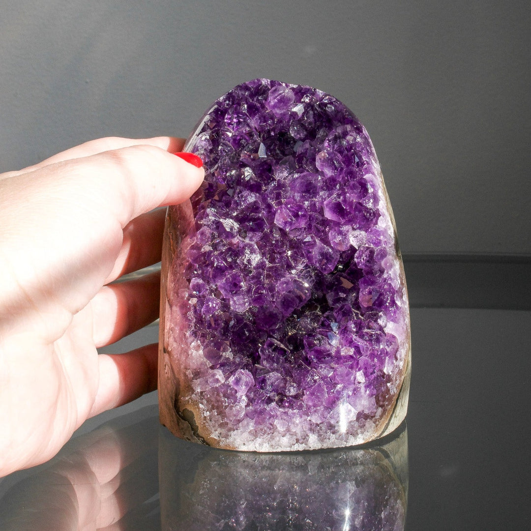 Premium Uruguayan Amethyst Cut Base