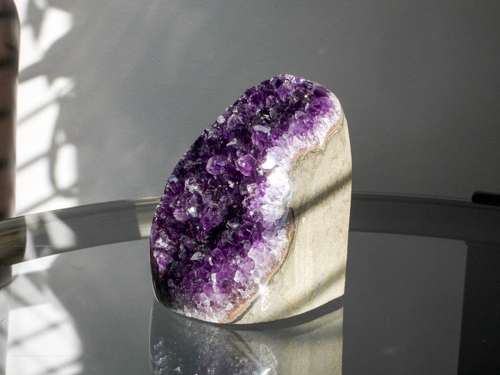 Premium Uruguayan Amethyst Cut Base