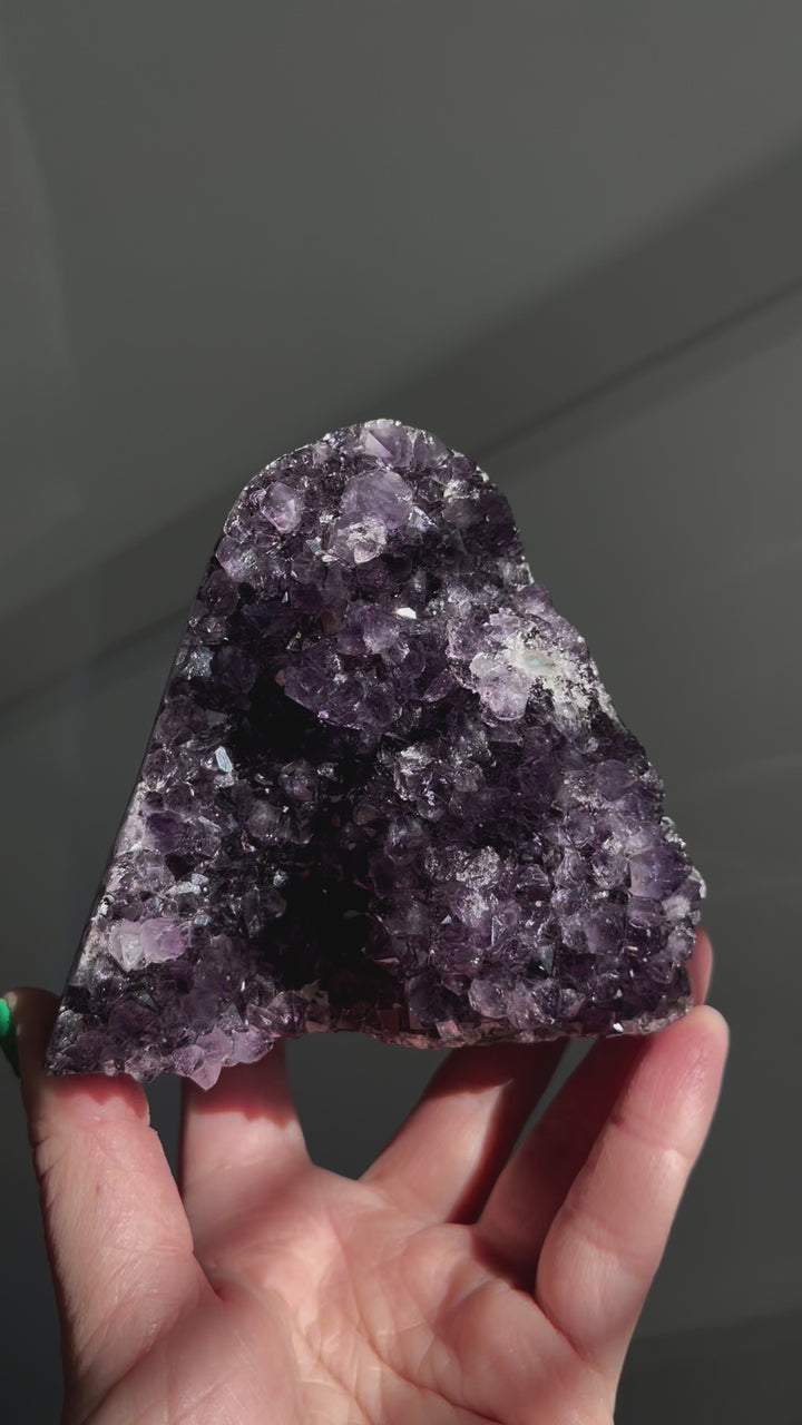 Premium Uruguayan Amethyst Cut Base